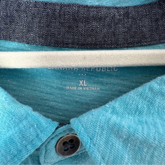 Banana Republic Men’s Short Sleeve Polo In Green XL - Picture 3 of 6